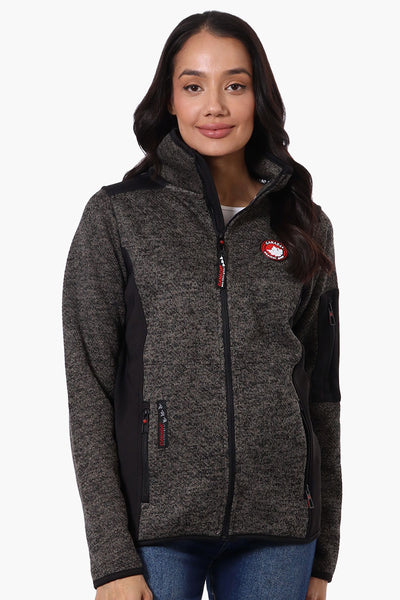 Canada Weather Gear Zip Up Sleeve Pocket Fleece Lightweight Jacket - Black - Womens Lightweight Jackets - Fairweather