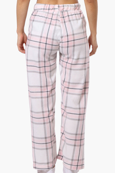 Canada Weather Gear Plaid Wide Leg Pajama Bottoms - White - Womens Pajamas - Fairweather