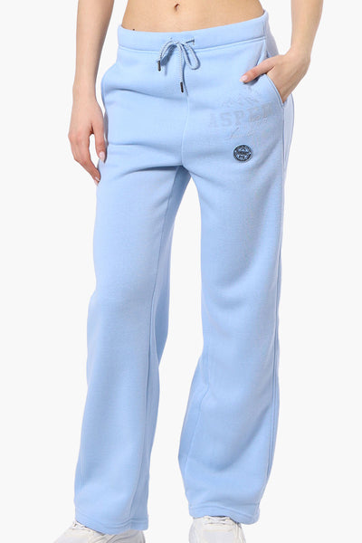 Fahrenheit Aspen Print Fleece Sweatpants - Blue - Womens Joggers & Sweatpants - Fairweather