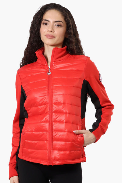 Canada Weather Gear Nylon Puffer Lightweight Jacket - Red - Womens Lightweight Jackets - Fairweather