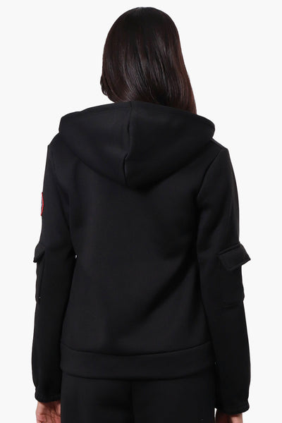 Fahrenheit Sherpa Lined Hood Zip Up Hoodie - Black - Womens Hoodies & Sweatshirts - Fairweather