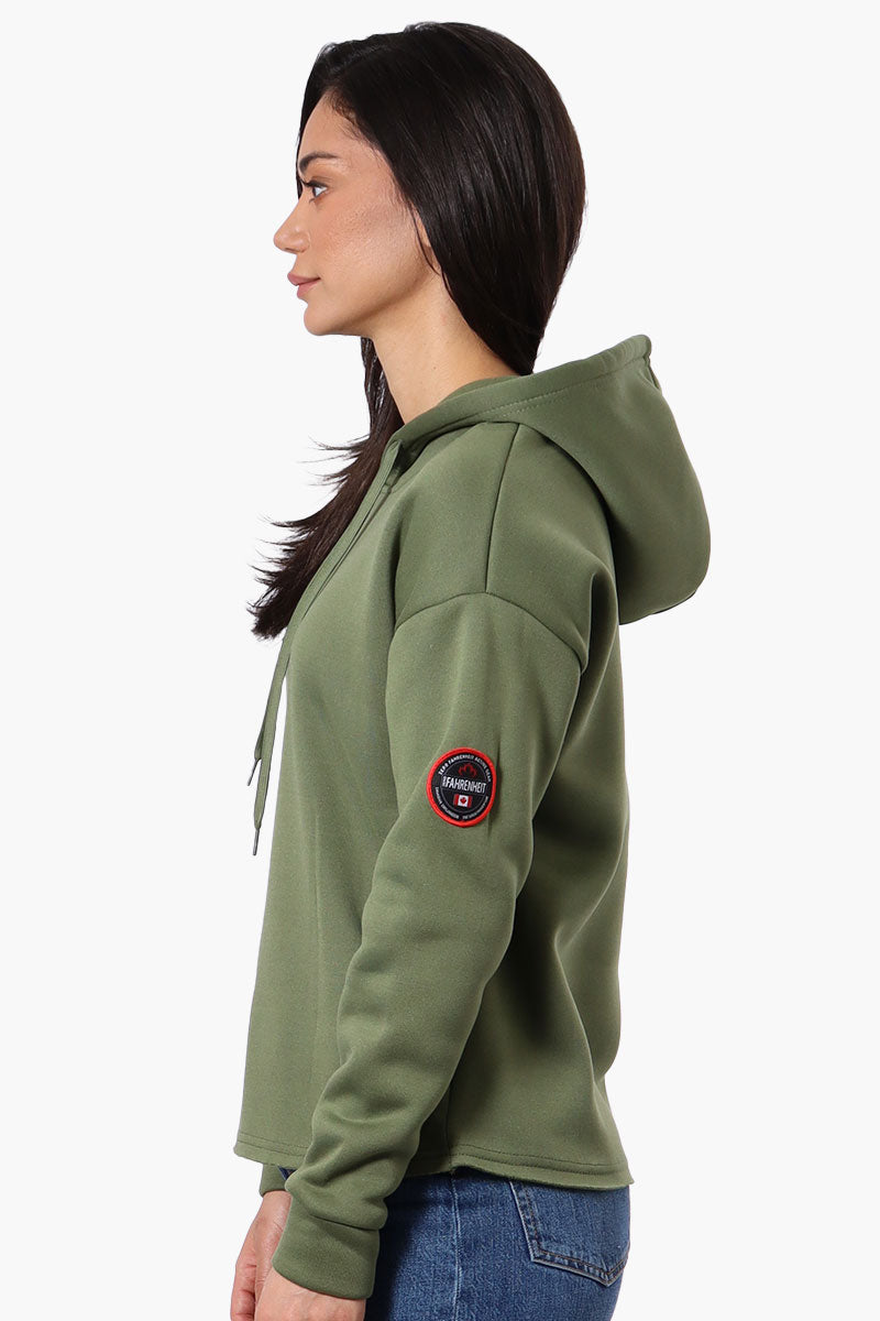 Fahrenheit Solid Basic Hoodie - Olive - Womens Hoodies & Sweatshirts - Fairweather