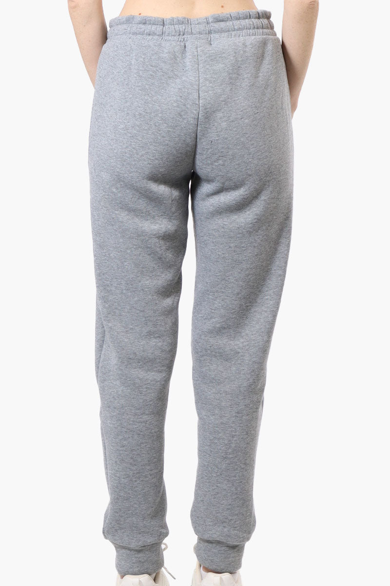 Fahrenheit Tie Waist Brooklyn Print Joggers - Grey - Womens Joggers & Sweatpants - Fairweather