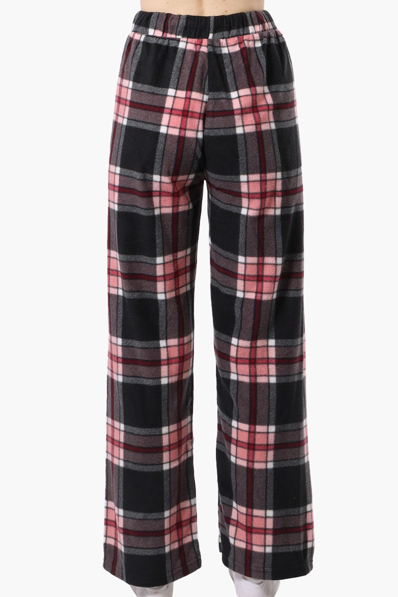 Canada Weather Gear Plaid Wide Leg Pajama Pants - Pink - Womens Pajamas - Fairweather