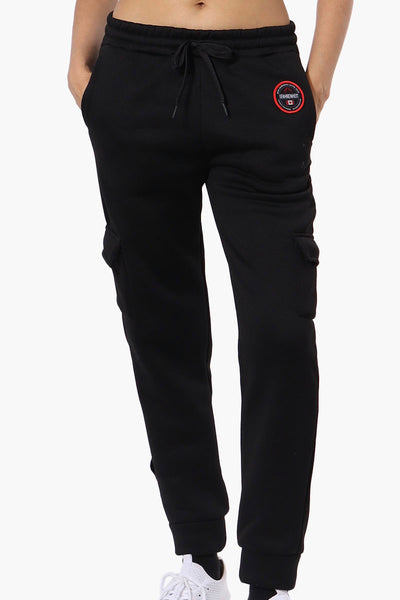 Fahrenheit Tie Waist Cargo Joggers - Black - Womens Joggers & Sweatpants - Fairweather