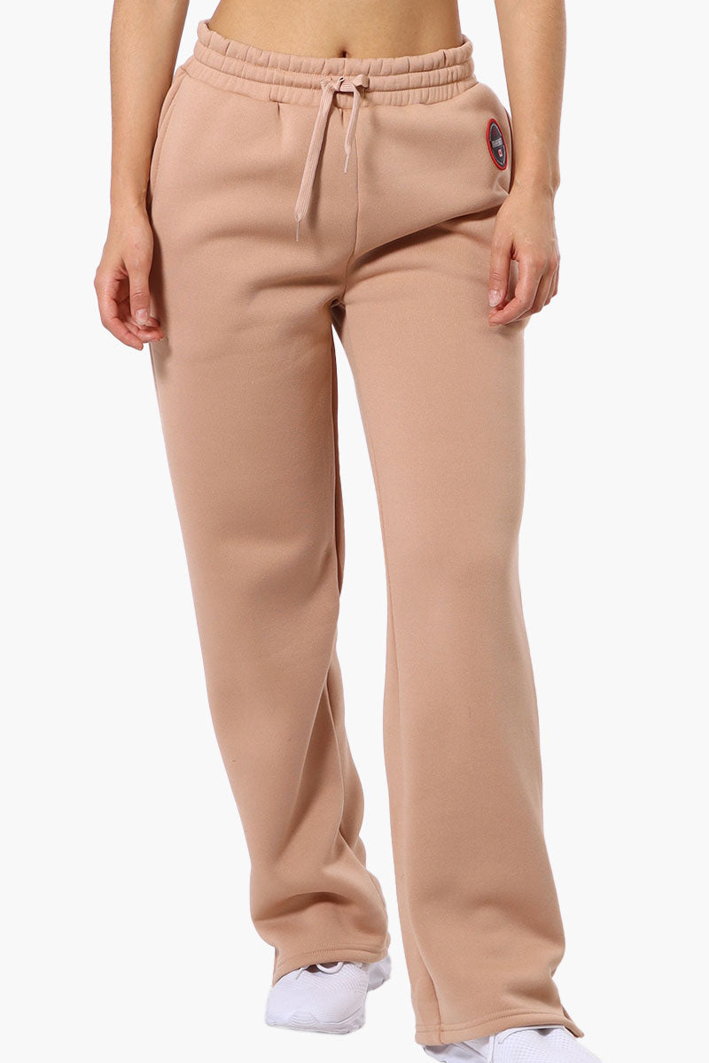 Fahrenheit Tie Waist Basic Sweatpants - Camel - Womens Joggers & Sweatpants - Fairweather