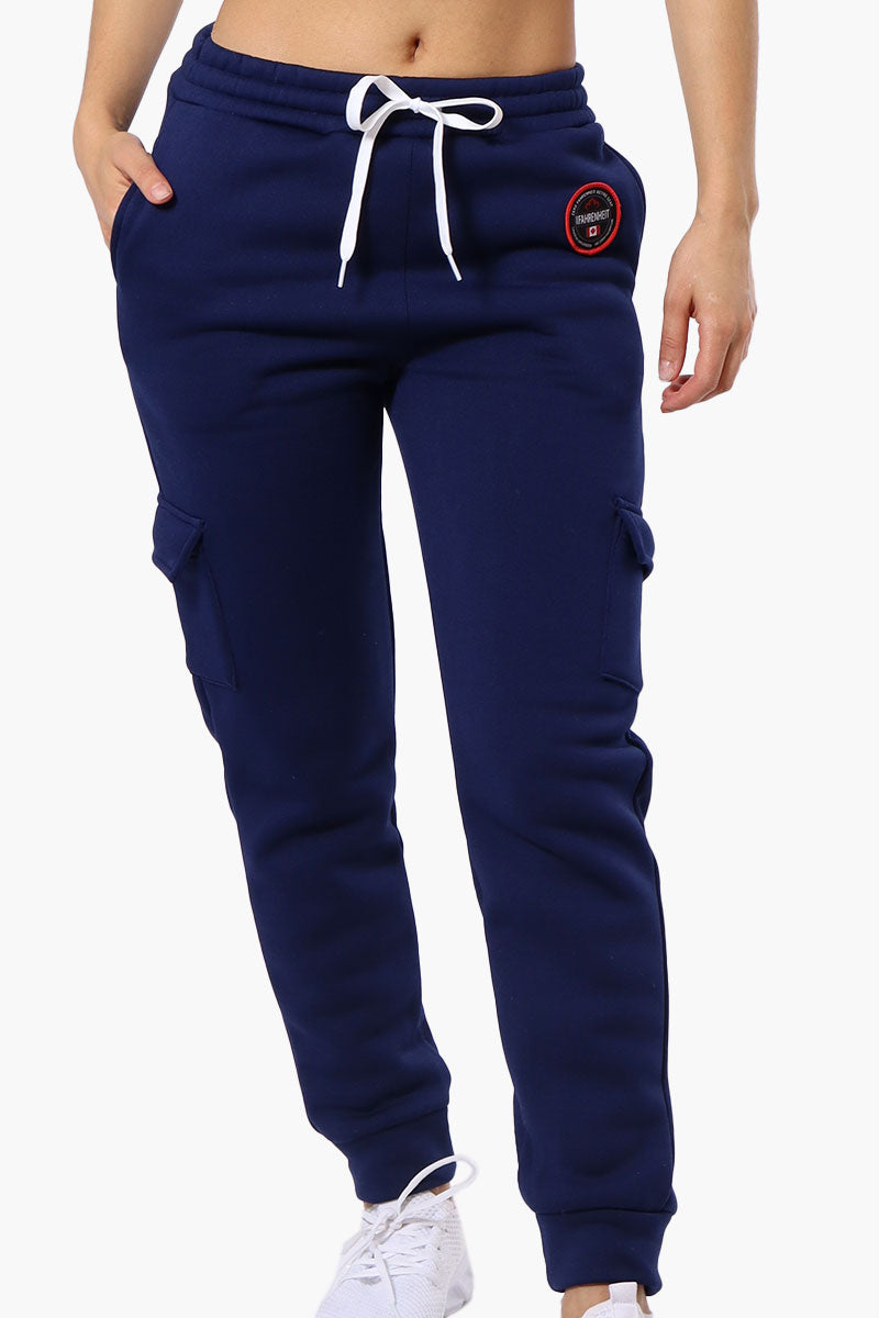 Fahrenheit Tie Waist Cargo Joggers - Navy - Womens Joggers & Sweatpants - Fairweather