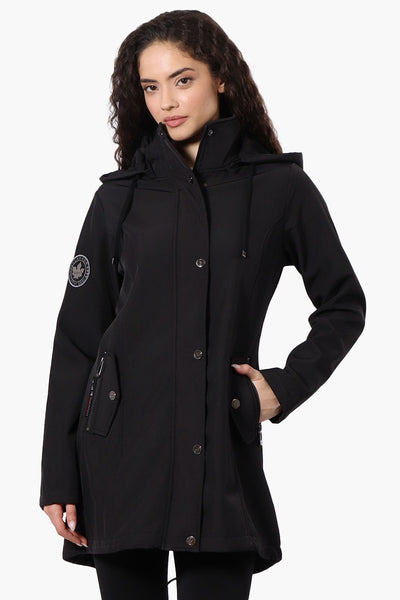 Canada Weather Gear Hooded Soft Shell Lightweight Jacket - Black - Womens Lightweight Jackets - Fairweather