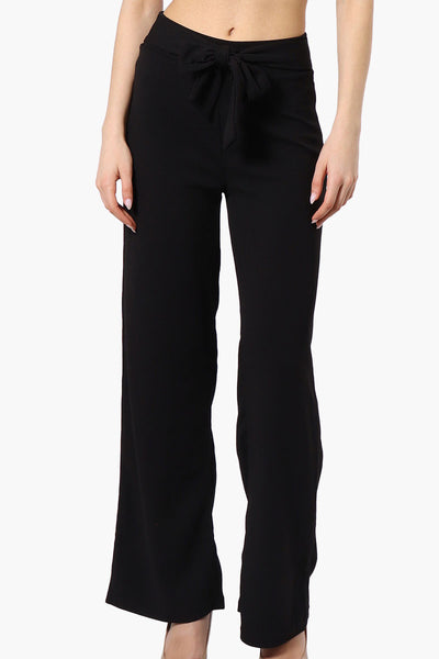 Majora Solid Belted Pants - Black - Womens Pants - Fairweather