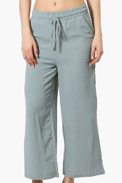 Urbanology Tie Waist Culotte Pants - Mint - Womens Pants - Fairweather