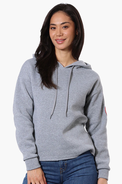 Fahrenheit Solid Basic Hoodie - Grey - Womens Hoodies & Sweatshirts - Fairweather