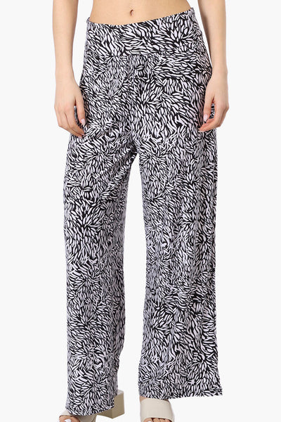 International INC Company Patterned Palazzo Pants - Black - Womens Pants - Fairweather