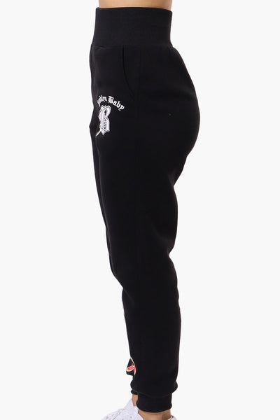 New Look High Waisted Flame Print Joggers - Black - Womens Joggers & Sweatpants - Fairweather