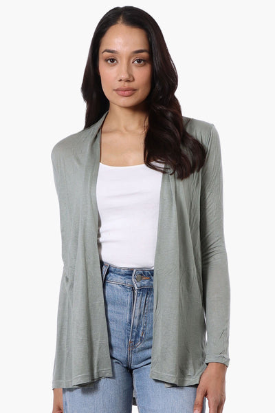 Magazine Long Sleeve Open Wrap Cardigan - Mint - Womens Cardigans - Fairweather