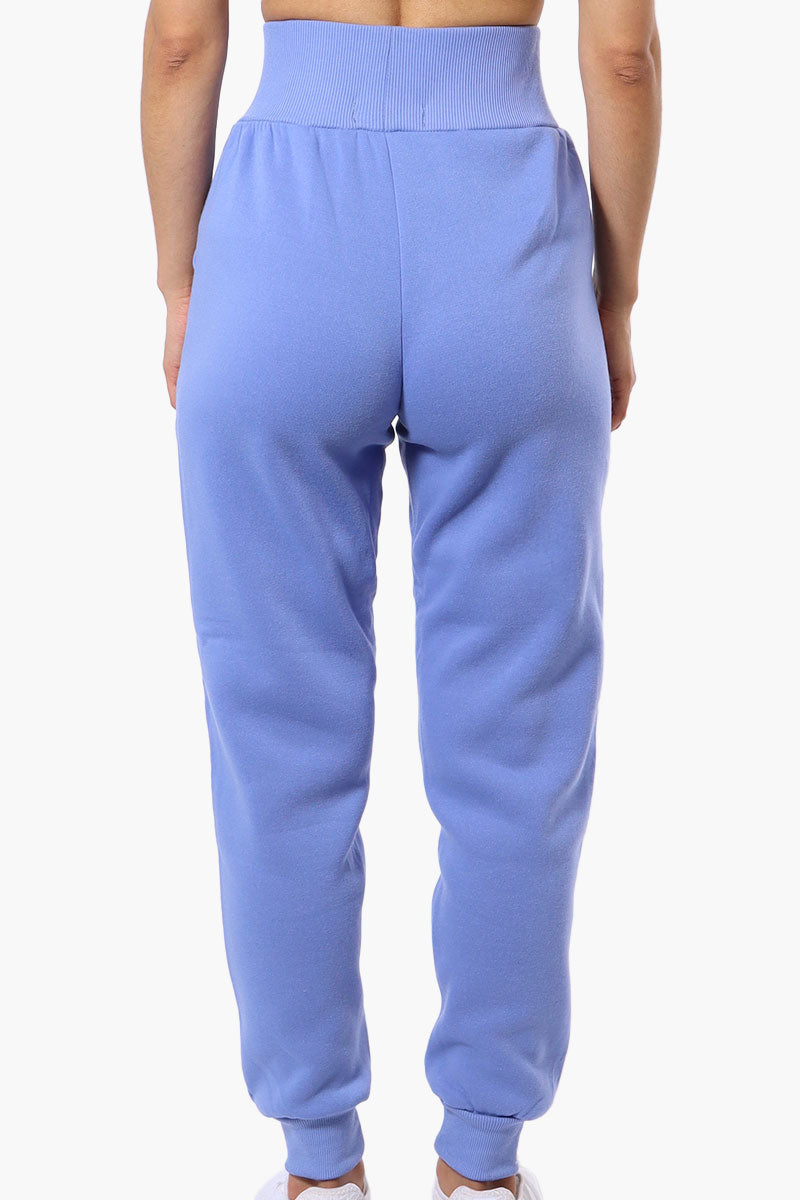 New Look High Waisted Flame Print Joggers - Blue - Womens Joggers & Sweatpants - Fairweather