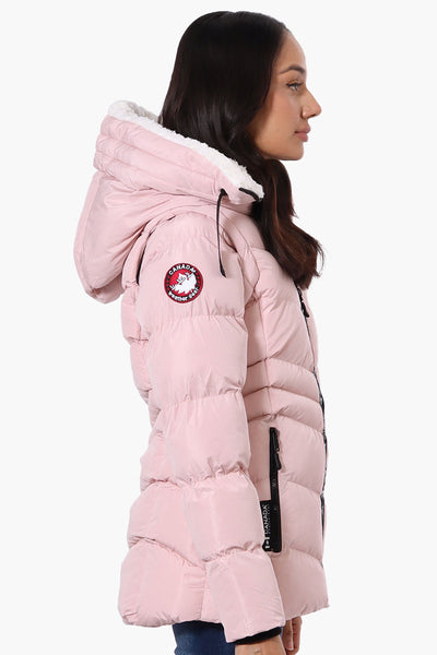 Canada Weather Gear Zip Off Sleeve Bomber Jacket - Pink - Womens Bomber Jackets - Fairweather