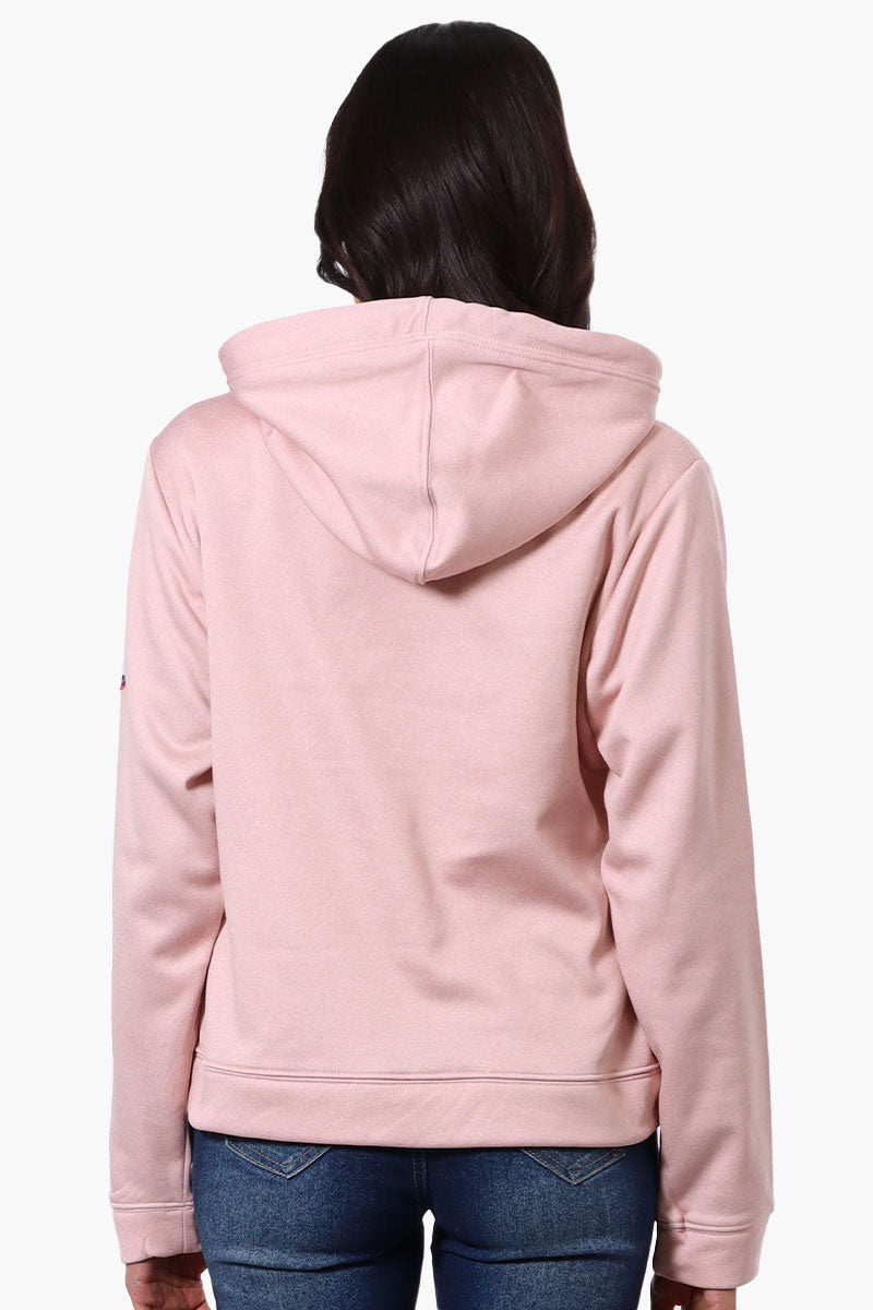 Canada Weather Gear Chest Logo Hoodie - Pink - Womens Hoodies & Sweatshirts - Fairweather