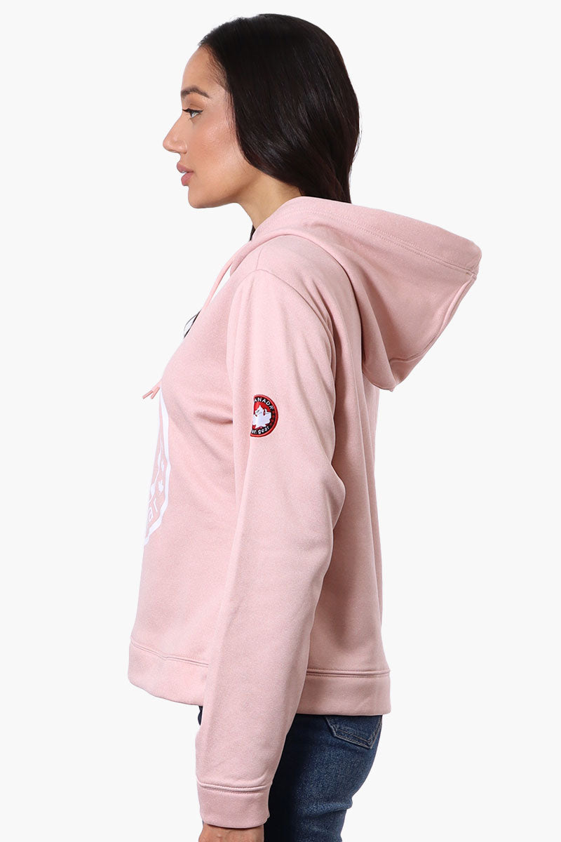 Canada Weather Gear Chest Logo Hoodie - Pink - Womens Hoodies & Sweatshirts - Fairweather