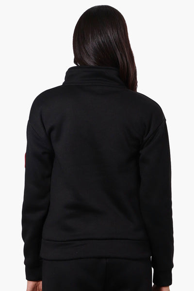 Fahrenheit 1/4 Zip Basic Sweatshirt - Black - Womens Hoodies & Sweatshirts - Fairweather