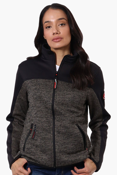 Canada Weather Gear Zip Up Sweater Fleece Lightweight Jacket - Black - Womens Lightweight Jackets - Fairweather