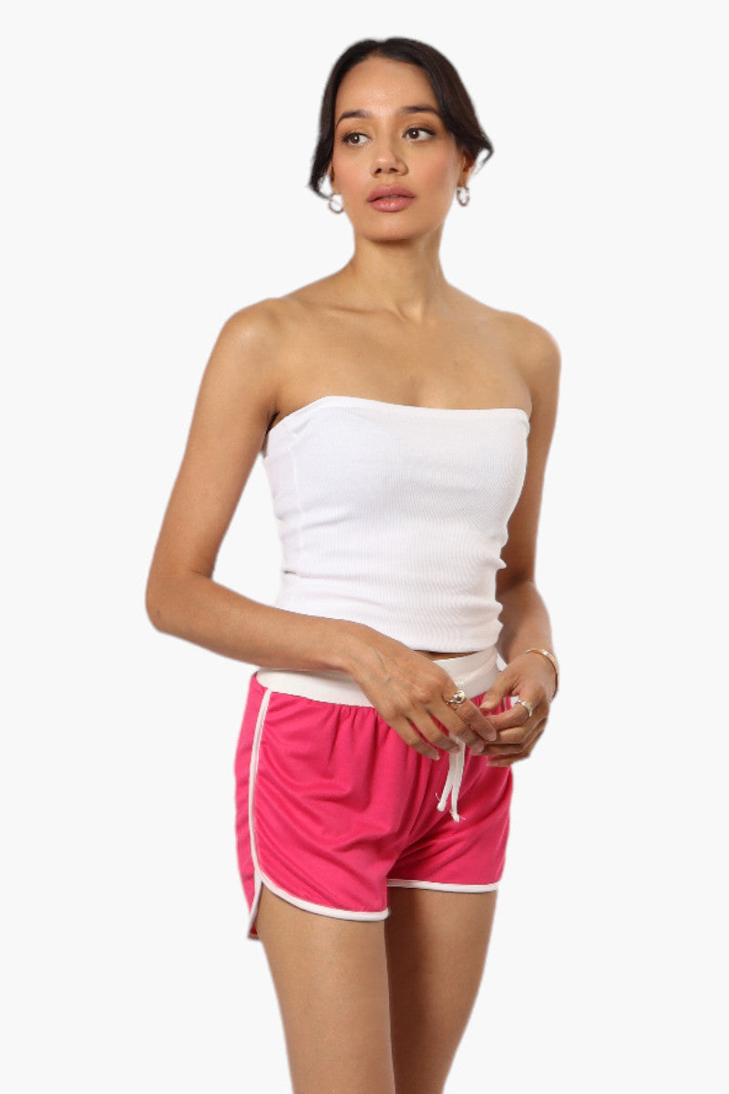 Mikk Basic Solid Dolphin Shorts - Pink - Womens Shorts & Capris - Fairweather