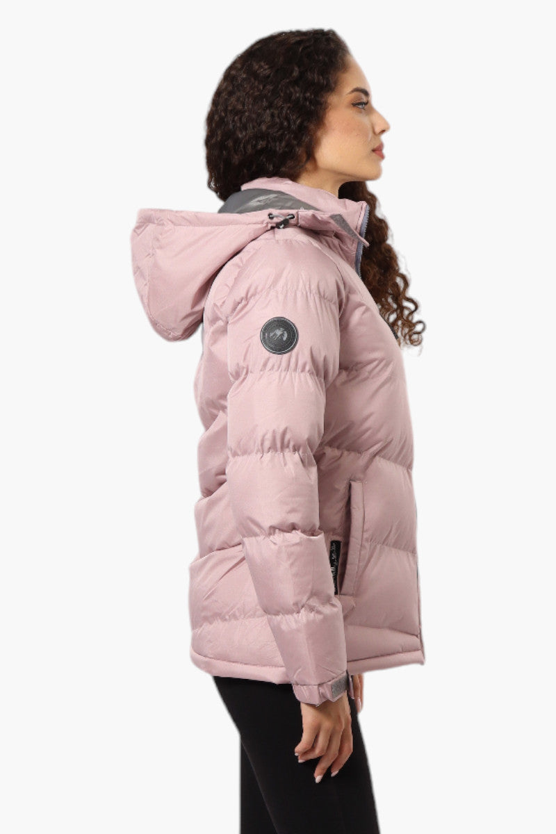 Canada Weather Gear Solid Bubble Bomber Jacket - Pink - Womens Bomber Jackets - Fairweather