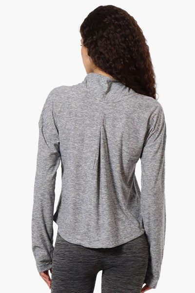 Canada Weather Gear Cowl Neck Long Sleeve Top - Grey - Womens Long Sleeve Tops - Fairweather