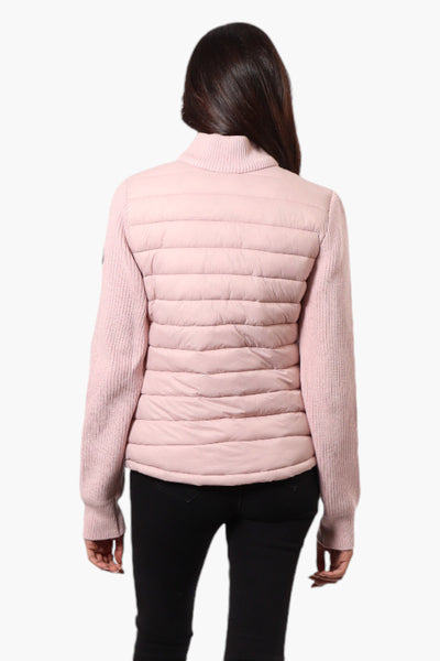 Canada Weather Gear Sweater Knit Zip Up Lightweight Jacket - Pink - Womens Lightweight Jackets - Fairweather