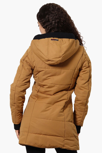 Canada Weather Gear Faux Fur Lined Hood Parka Jacket - Caramel - Womens Parka Jackets - Fairweather