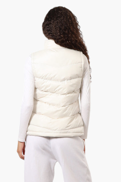 Super Triple Goose Solid Bubble Vest - White - Womens Vests - Fairweather