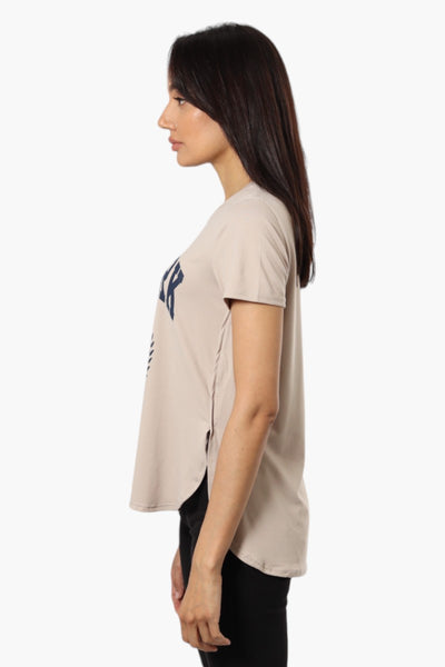 Magazine New York Print Tee - Taupe - Womens Tees & Tank Tops - Fairweather