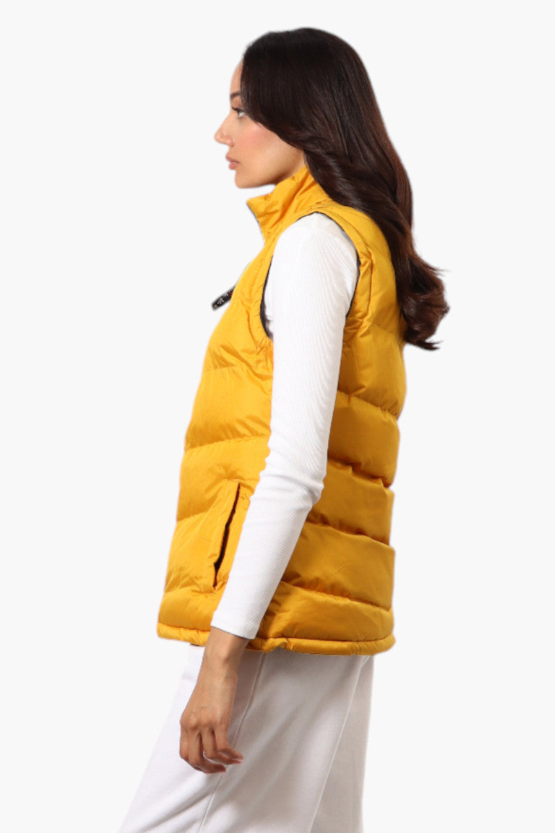 Canada Weather Gear Solid Bubble Vest - Mustard - Womens Vests - Fairweather