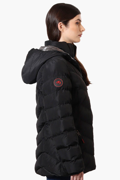 Super Triple Goose Heat Retention Lining Bomber Jacket - Black - Womens Bomber Jackets - Fairweather