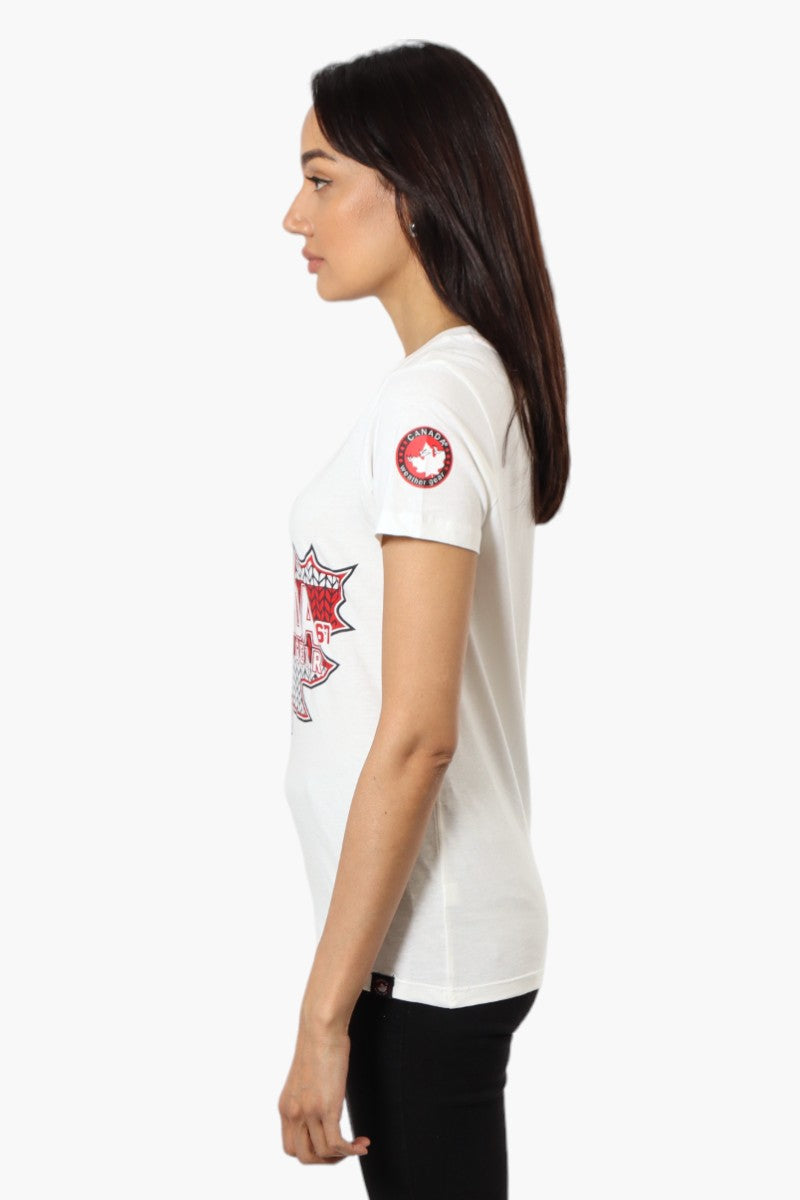 Canada Weather Gear Maple Leaf Print Tee - White - Womens Tees & Tank Tops - Fairweather