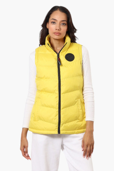 Canada Weather Gear Solid Bubble Vest - Yellow - Womens Vests - Fairweather