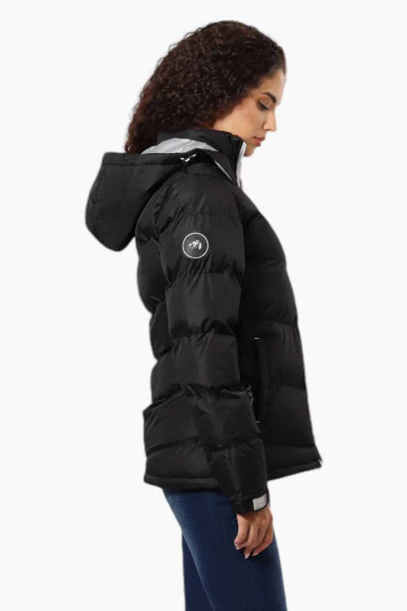 Canada Weather Gear Solid Bubble Bomber Jacket - Black - Womens Bomber Jackets - Fairweather