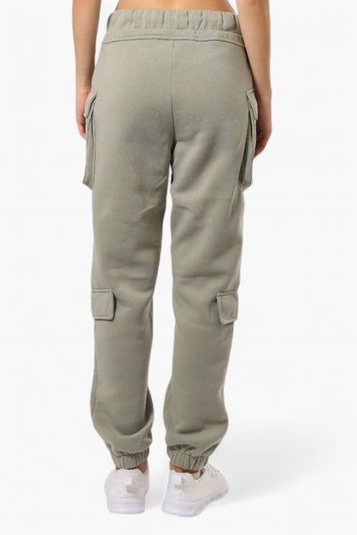 Fahrenheit Tie Waist 4 Pocket Cargo Joggers - Olive - Womens Joggers & Sweatpants - Fairweather