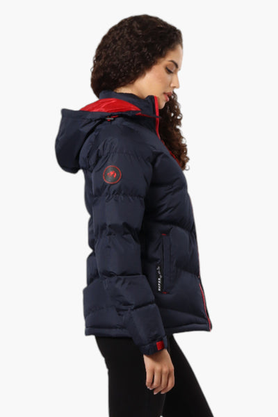 Canada Weather Gear Solid Bubble Bomber Jacket - Navy - Womens Bomber Jackets - Fairweather