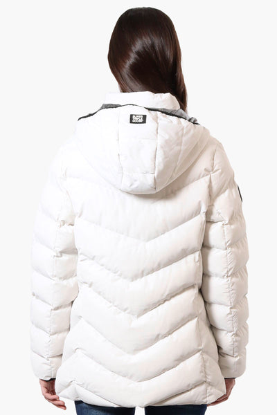 Super Triple Goose Heat Retention Lining Bomber Jacket - White - Womens Bomber Jackets - Fairweather