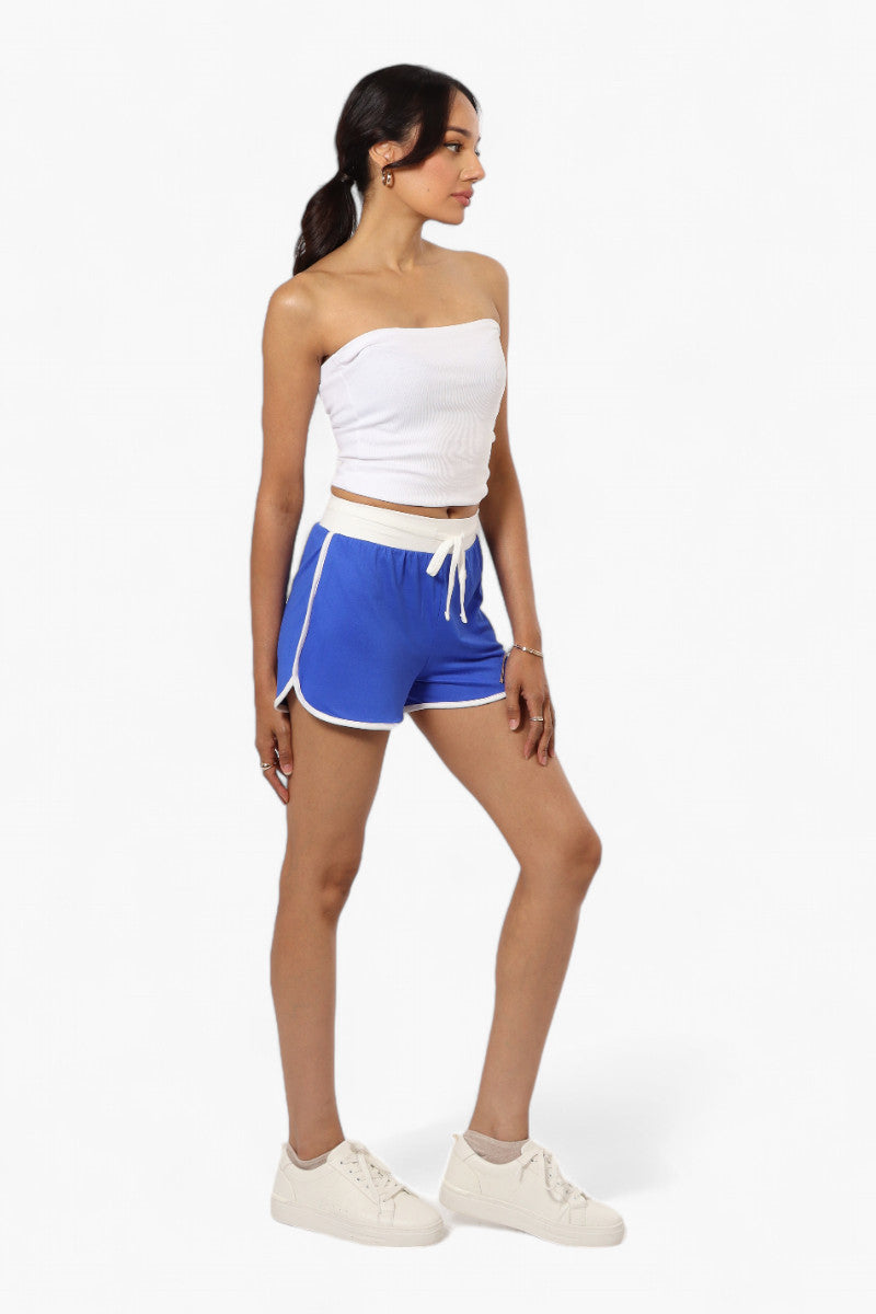 Mikk Basic Solid Dolphin Shorts - Blue - Womens Shorts & Capris - Fairweather