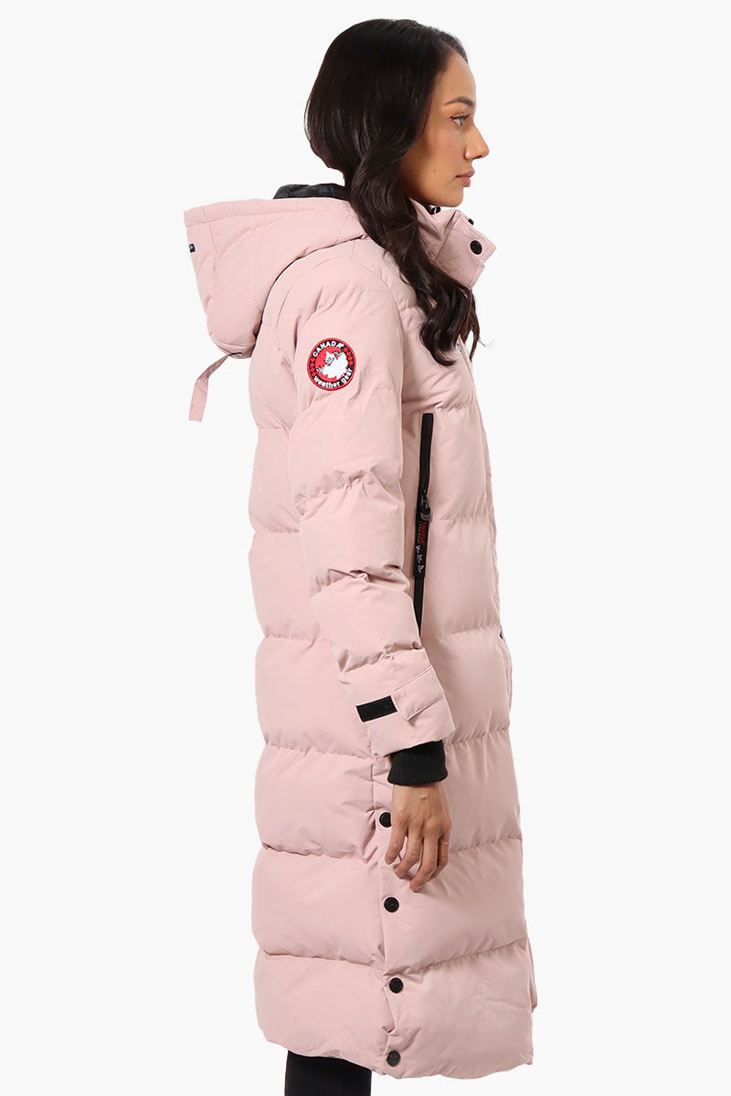 Canada Weather Gear Long Puffer Parka Jacket - Blush - Womens Parka Jackets - Fairweather