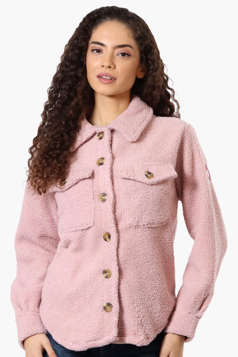 Canada Weather Gear Sherpa Lightweight Jacket - Pink - Womens Lightweight Jackets - Fairweather