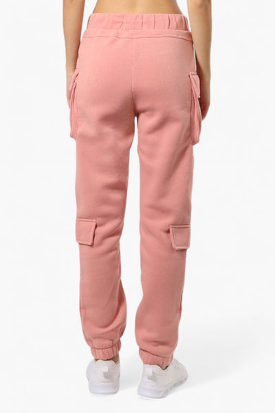 Fahrenheit Tie Waist 4 Pocket Cargo Joggers - Pink - Womens Joggers & Sweatpants - Fairweather