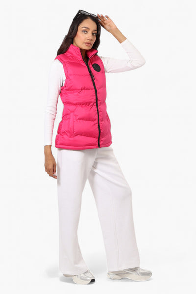 Canada Weather Gear Solid Bubble Vest - Pink - Womens Vests - Fairweather