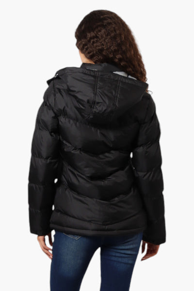 Canada Weather Gear Solid Bubble Bomber Jacket - Black - Womens Bomber Jackets - Fairweather