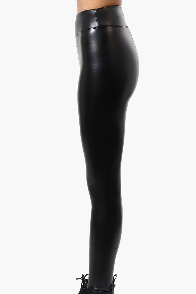 New Look Vegan Leather Leggings - Black - Womens Leggings - Fairweather