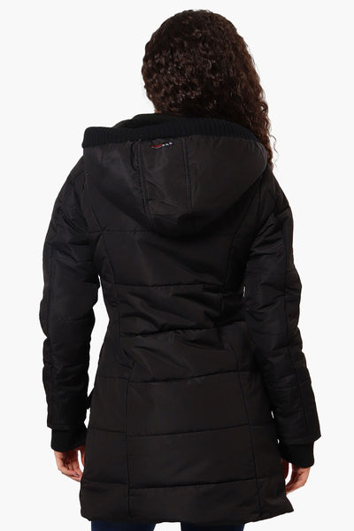 Canada Weather Gear Faux Fur Lined Hood Parka Jacket - Black - Womens Parka Jackets - Fairweather