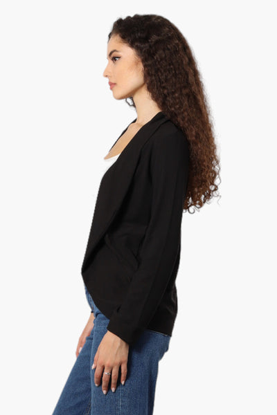 International INC Company Long Sleeve Open Wrap Cardigan - Black - Womens Cardigans - Fairweather