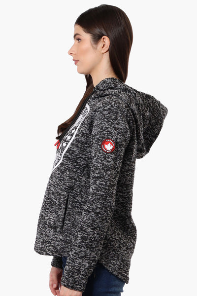 Canada Weather Gear Chest Logo Fleece Hoodie - Black - Womens Hoodies & Sweatshirts - Fairweather