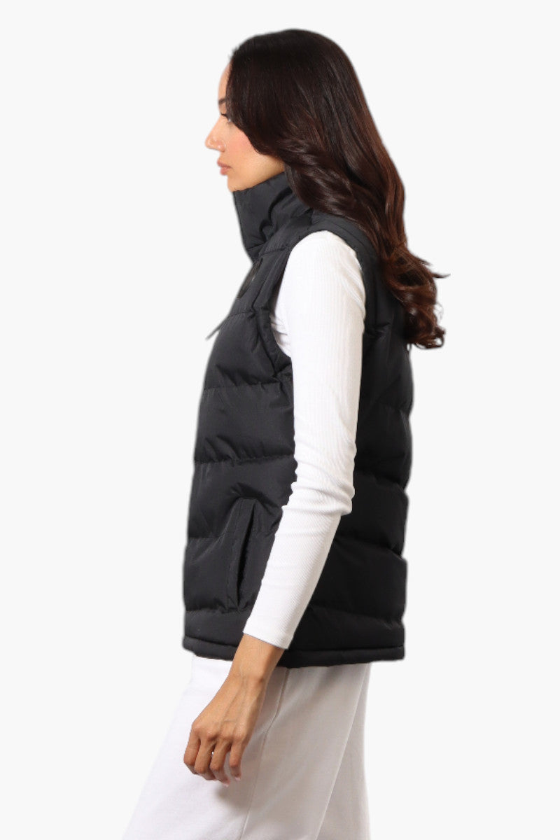 Canada Weather Gear Solid Bubble Vest - Black - Womens Vests - Fairweather